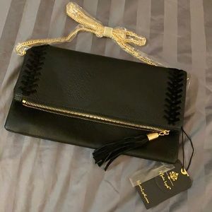 Moda luxe black clutch (tags removed)